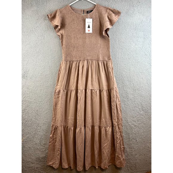 ZESICA Dresses & Skirts - New ZESICA Women's Casual Summer  Short Puff Sleeve Dress size XL